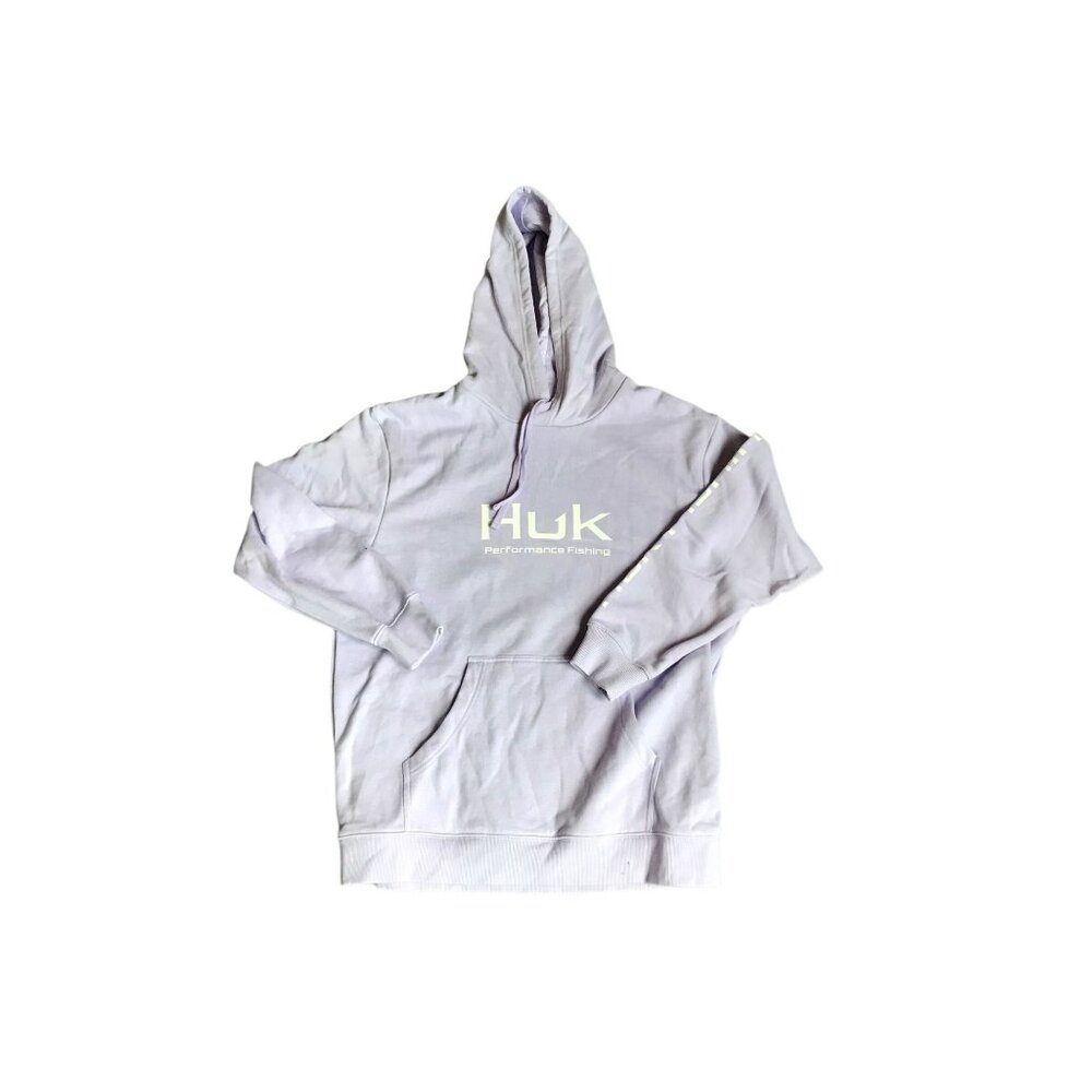 NWT Men's Huk Lavendar and White Hoodie